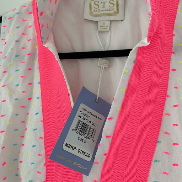 Sail to Sable Neon Clip Dot Shift Dress 🌺 - Picture 2 of 2